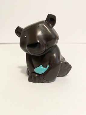 4/$20 Little People Black Bear w Fish Animal  Zoo Figure Fisher Price Toy 🛑